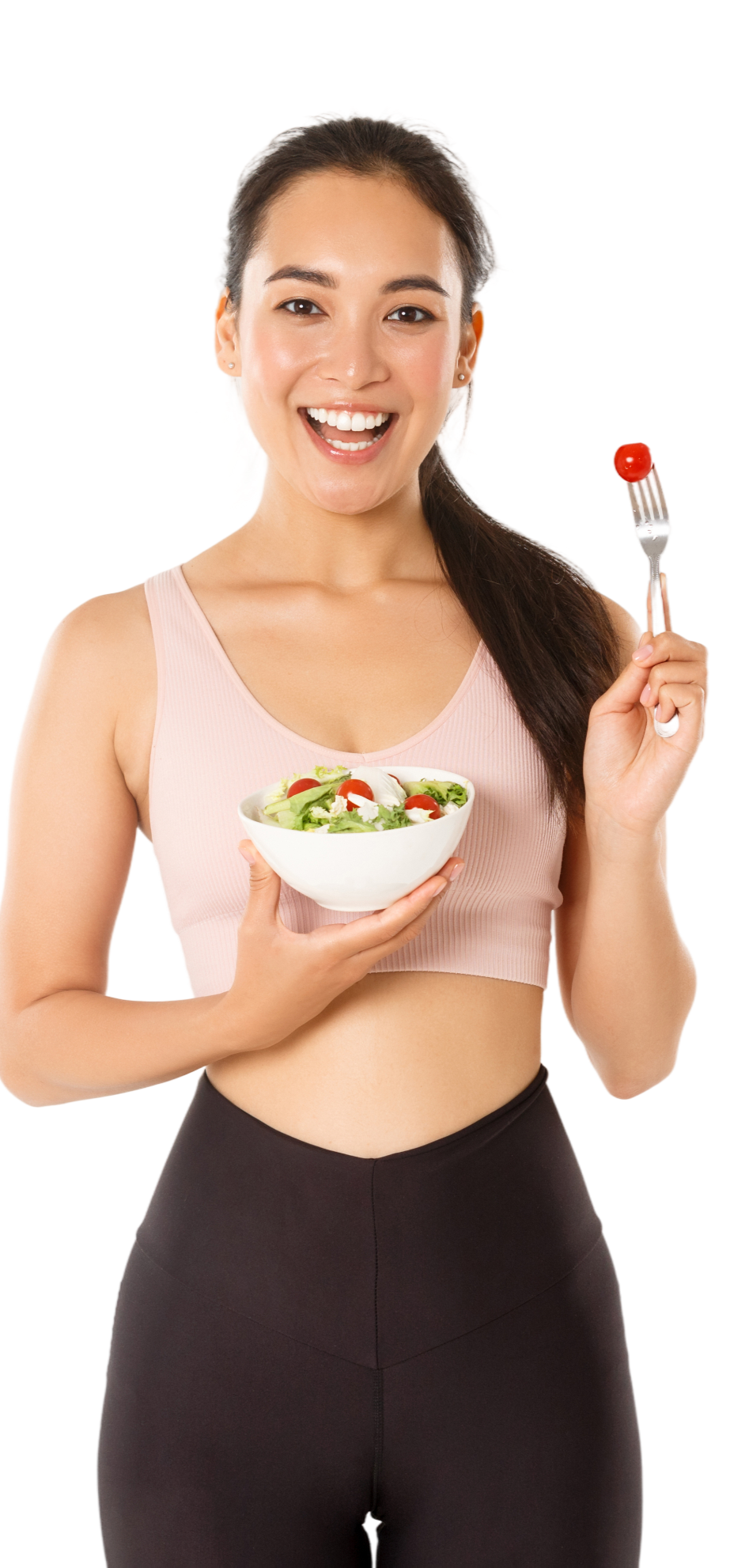 Nutritionist with healthy food